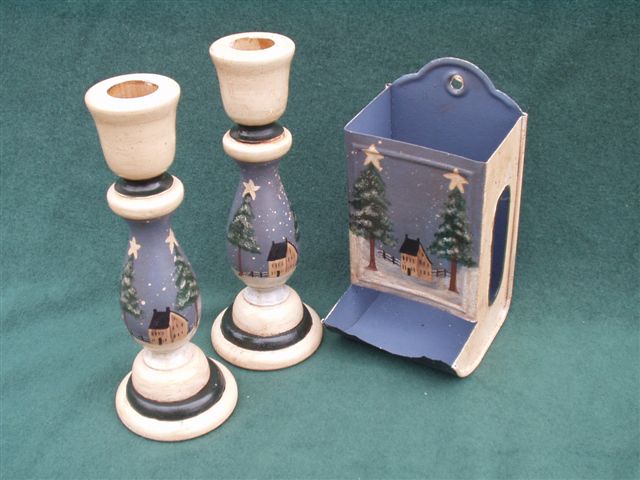 Candlestick and Match Holder
